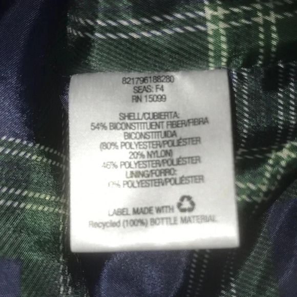 COVINGTON navy blue zip up long sleeve windbreaker jacket with pockets NEW SZ L - Picture 5 of 7